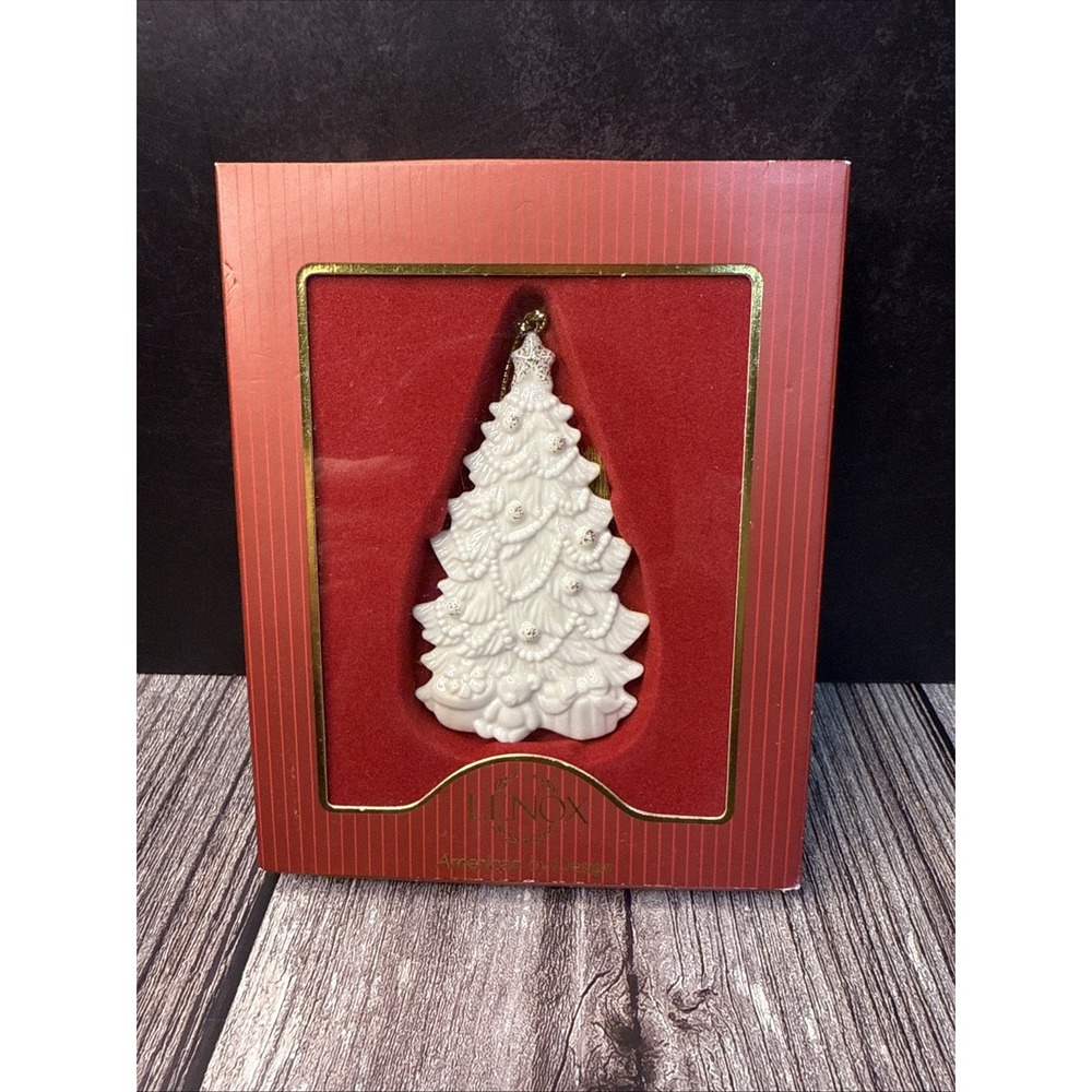 LENOX TREE with PRESENTS Christmas Ornament #817454 NEW in Orig Box